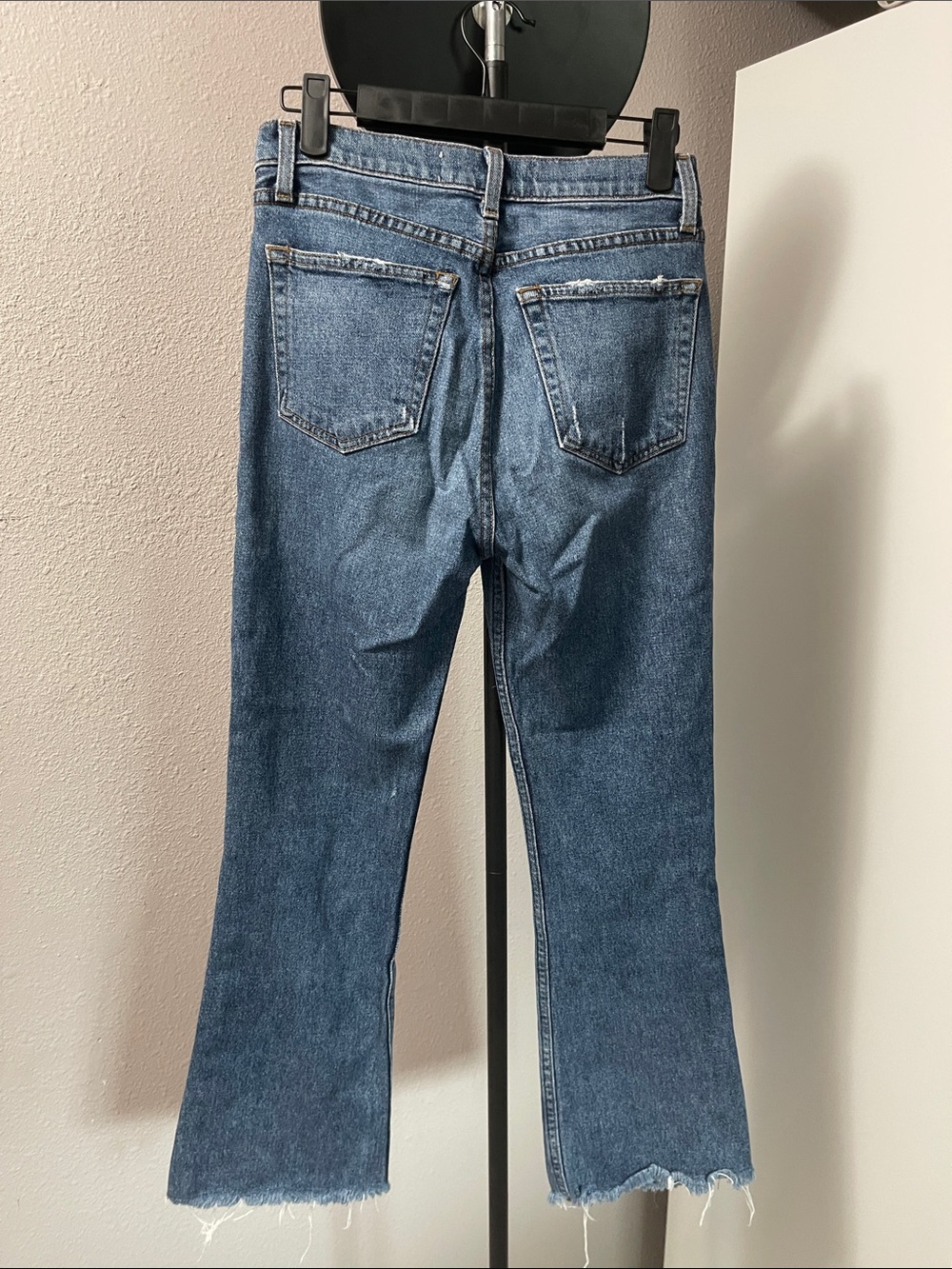 Reformation Medium Blue Cropped Flare Soft Denim Jeans - Picture 2 of 2